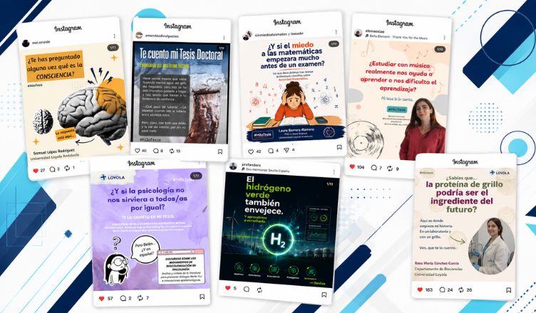 La Universidad Loyola acerca a Instagram la investigación de sus doctorandos en la VI edición de #HiloTesis
